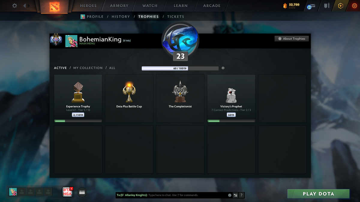 Ancient II | MMR: 3871 | Behavior: 10888 | 206 Commends | 55% Win Rate | Immortals & Sets Inside | 2026 Account | Trophy Level 23 | Quick Find Game | 1-2 Min Queue | Good for Main