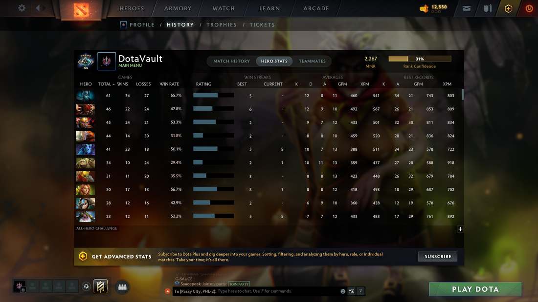 Crusader V | MMR: 2267 - Behavior: 7552 | Mainpool | High Trophy Level | Quick Que Times | 1-2 Min Que Time | Some Items Inside | Number Activated