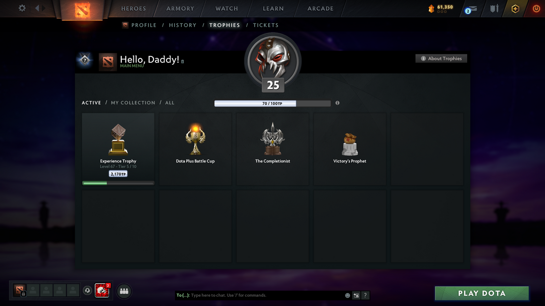 Divine III | MMR: 4908 - Behavior: 7628 | LC Set | Trophy Lvl 25 | Not Mainpool | Quick Delivery | Safe and Secure | Number Active