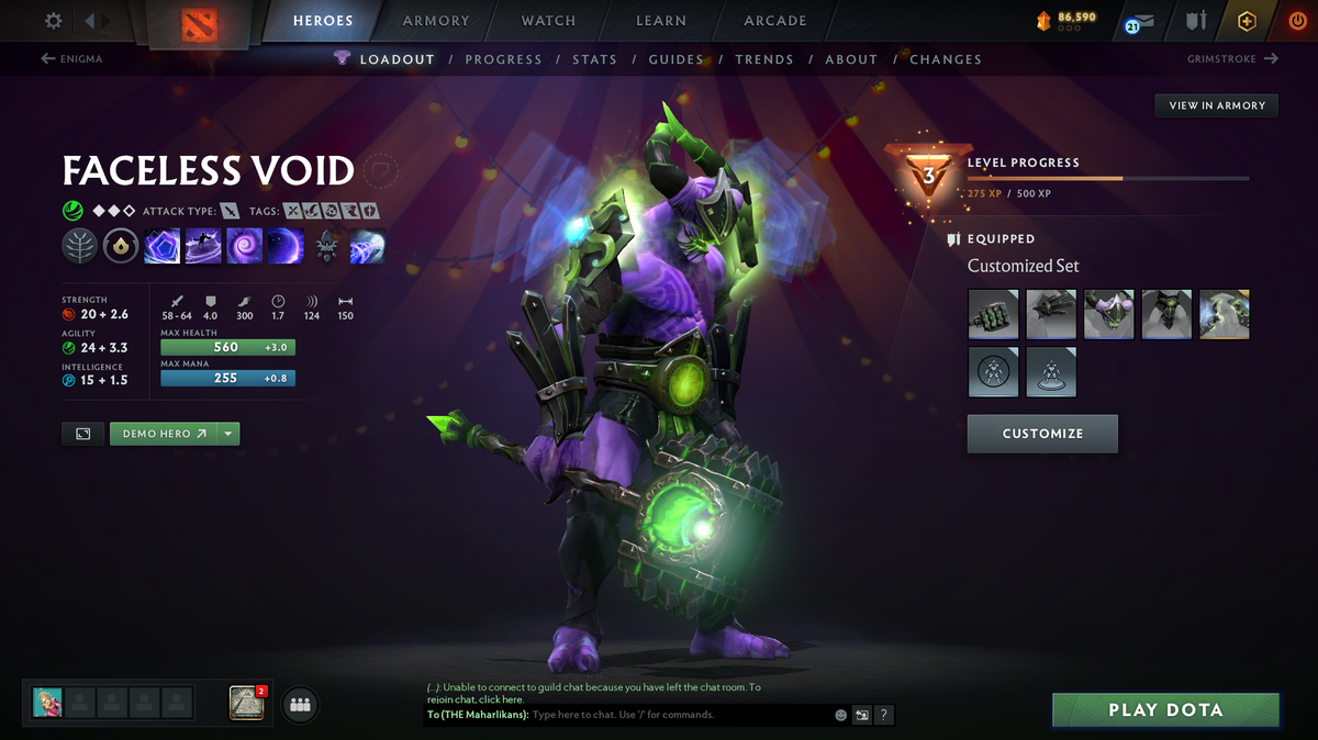 Divine I 4750 MMR | 8324 Behavior | Immortals & Sets Included | 2017 Account | Trophy Level 50 | 1300 Hours