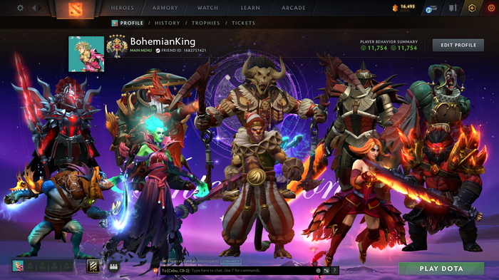 Legend V Account | 3721 MMR | 11754 Behavior | Anti-Mage Persona | Mainpool | Immortals & Sets Included | 16,495 Shards | 2024 Account | Trophy Level 40