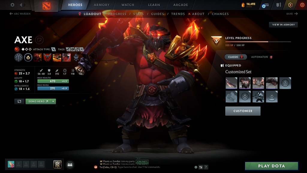 Legend V Account | 3721 MMR | 11754 Behavior | Anti-Mage Persona | Mainpool | Immortals & Sets Included | 16,495 Shards | 2024 Account | Trophy Level 40