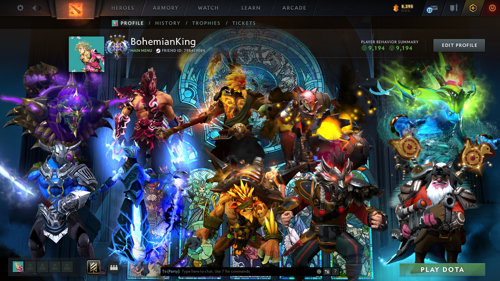 Ancient IV Account | 4286 MMR | 9194 Behavior | Monkey King & Techies Arcana | Anti-Mage Persona | Sven Shattered Sword | Many Immortals | Mainpool | 8,295 Shards