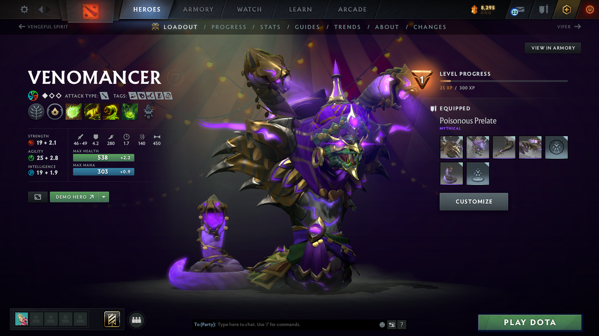 Ancient IV Account | 4286 MMR | 9194 Behavior | Monkey King & Techies Arcana | Anti-Mage Persona | Sven Shattered Sword | Many Immortals | Mainpool | 8,295 Shards