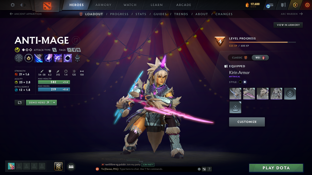 Immortal Account | 5.6K MMR | 9367 Behavior | Shadow Fiend Arcana | Pudge & Anti-Mage Persona | Immortals & Sets Included | 2025 Account | Full Access