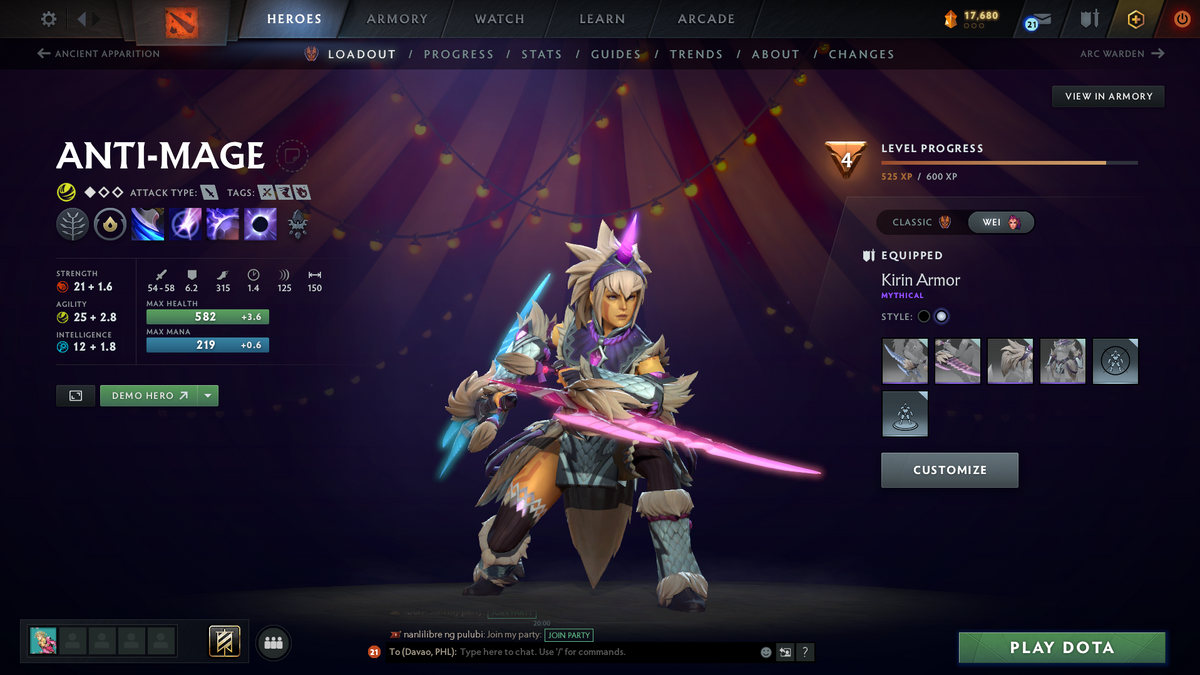 Immortal Account | 5.6K MMR | 9367 Behavior | Shadow Fiend Arcana | Pudge & Anti-Mage Persona | Immortals & Sets Included | 2025 Account | Full Access