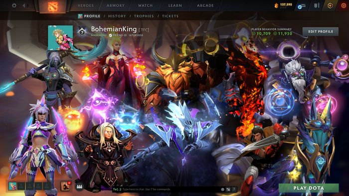 Ancient Account | 11930 Behavior | Shaker & Spectre Arcana | Dragon Knight, Anti-Mage & Phantom Assassin Persona | Many Immortals | Extremely Loaded Inventory | $500+ Value | 137,595 Shards | 7000 Hours | Mainpool