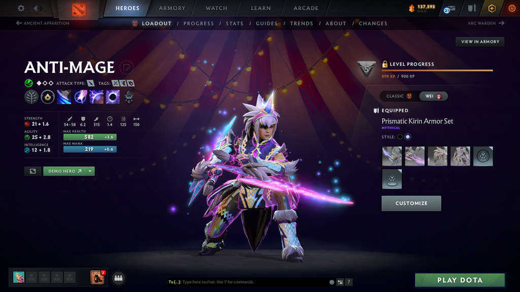 Ancient Account | 11930 Behavior | Shaker & Spectre Arcana | Dragon Knight, Anti-Mage & Phantom Assassin Persona | Many Immortals | Extremely Loaded Inventory | $500+ Value | 137,595 Shards | 7000 Hours | Mainpool