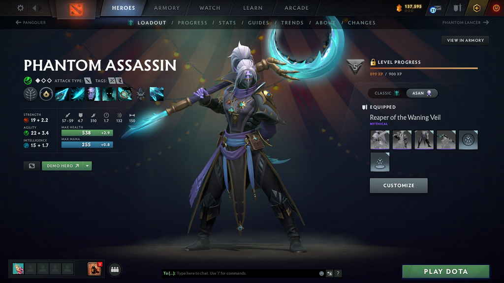 Ancient Account | 11930 Behavior | Shaker & Spectre Arcana | Dragon Knight, Anti-Mage & Phantom Assassin Persona | Many Immortals | Extremely Loaded Inventory | $500+ Value | 137,595 Shards | 7000 Hours | Mainpool