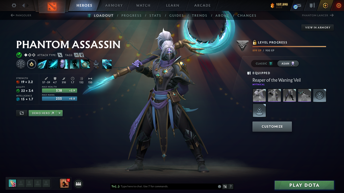 Ancient Account | 11930 Behavior | Shaker & Spectre Arcana | Dragon Knight, Anti-Mage & Phantom Assassin Persona | Many Immortals | Extremely Loaded Inventory | $500+ Value | 137,595 Shards | 7000 Hours | Mainpool