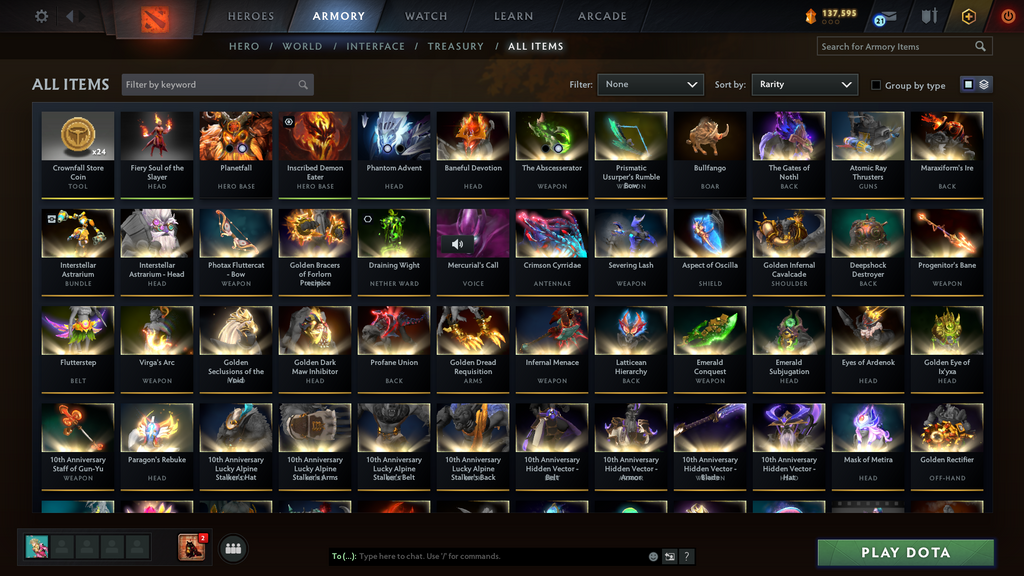 Ancient Account | 11930 Behavior | Shaker & Spectre Arcana | Dragon Knight, Anti-Mage & Phantom Assassin Persona | Many Immortals | Extremely Loaded Inventory | $500+ Value | 137,595 Shards | 7000 Hours | Mainpool