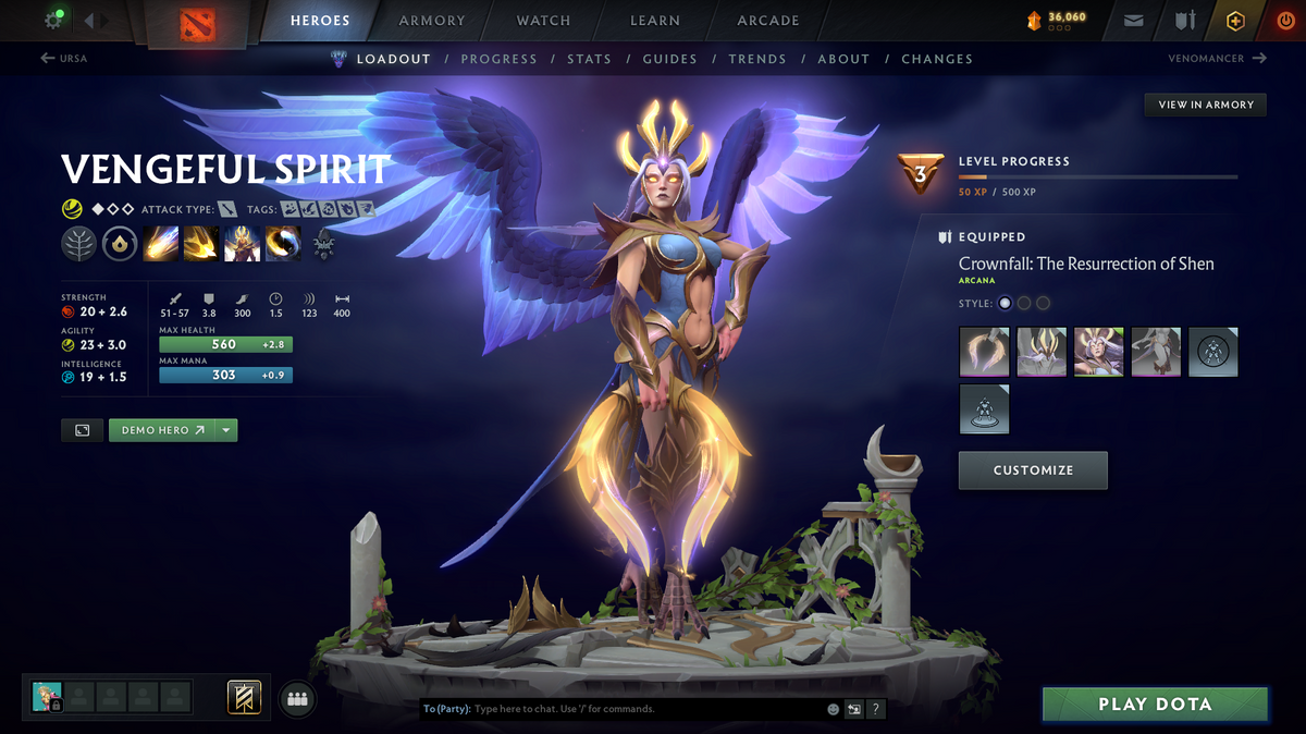 Dota 2 Immortal Account – 5855 MMR | 10,017 Behavior | 6,019 Communication | Vengeful Spirit Arcana + Pudge Persona | Mainpool | 2022