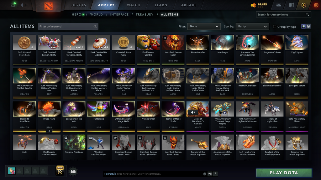 Dota 2 Divine 3 Account for Sale – 4891 MMR | 12,000 Behavior | Ogre Magi + Shadow Fiend Arcana | 10th Anniversary | Mainpool