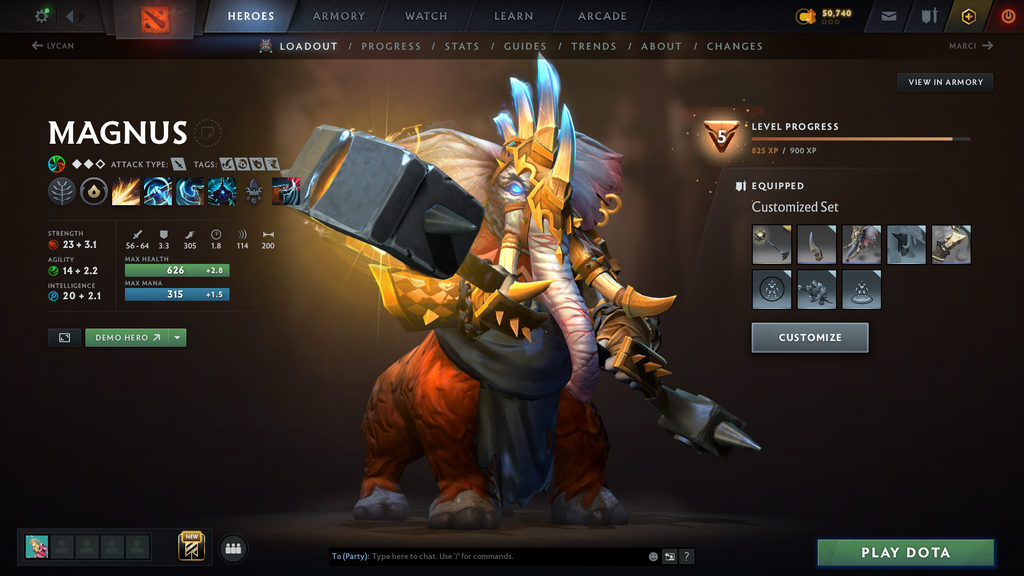 Dota 2 Ancient 3 Account for Sale – 4074 MMR | 11,036 Behavior | Pudge + Anti-Mage Persona | Trophy Level 47 | Many Immortals | Mainpool