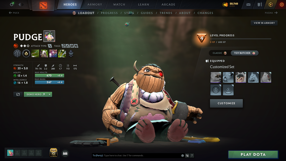 Dota 2 Ancient 3 Account for Sale – 4074 MMR | 11,036 Behavior | Pudge + Anti-Mage Persona | Trophy Level 47 | Many Immortals | Mainpool