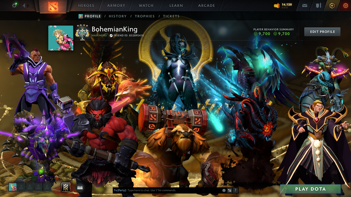 Dota 2 Archon 4 Account for Sale – 2819 MMR | 9,700 Behavior | Phantom Assassin Arcana | Trophy Level 37 | Many Immortals