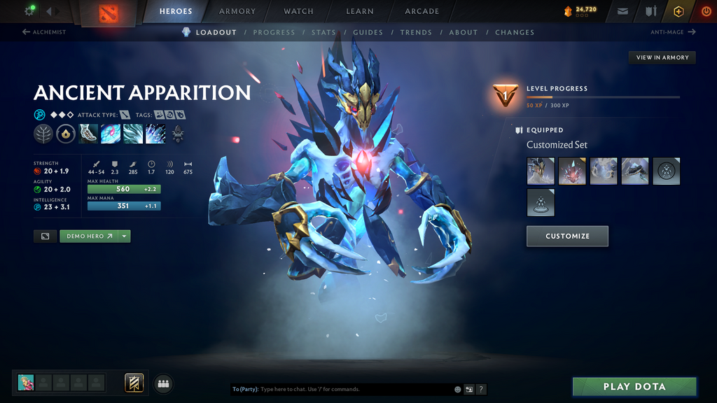 Dota 2 Archon 1 Smurf Account for Sale – 2407 MMR | 9,107 Behavior | Ogre Magi Arcana | Many Immortals | Good Sets | Dota Plus Included