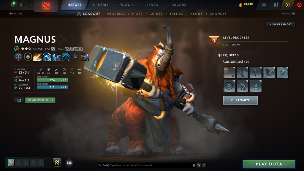 Dota 2 Archon 1 Smurf Account for Sale – 2407 MMR | 9,107 Behavior | Ogre Magi Arcana | Many Immortals | Good Sets | Dota Plus Included