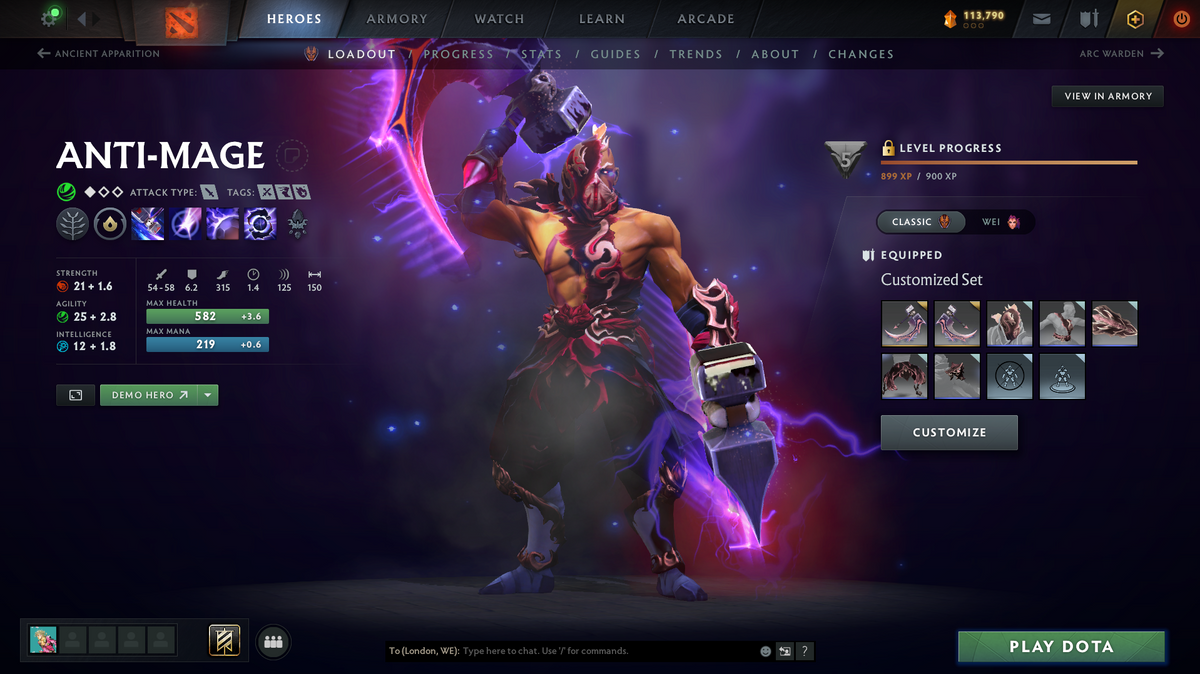 Dota 2 Divine 4 Account for Sale – 5253 MMR | 11,631 Behavior | Terrorblade, Pudge + Shadow Fiend Arcana | Mirana & Pudge Persona | Many Immortals | 10th Anniversary | Trophy Level 105 | Mainpool