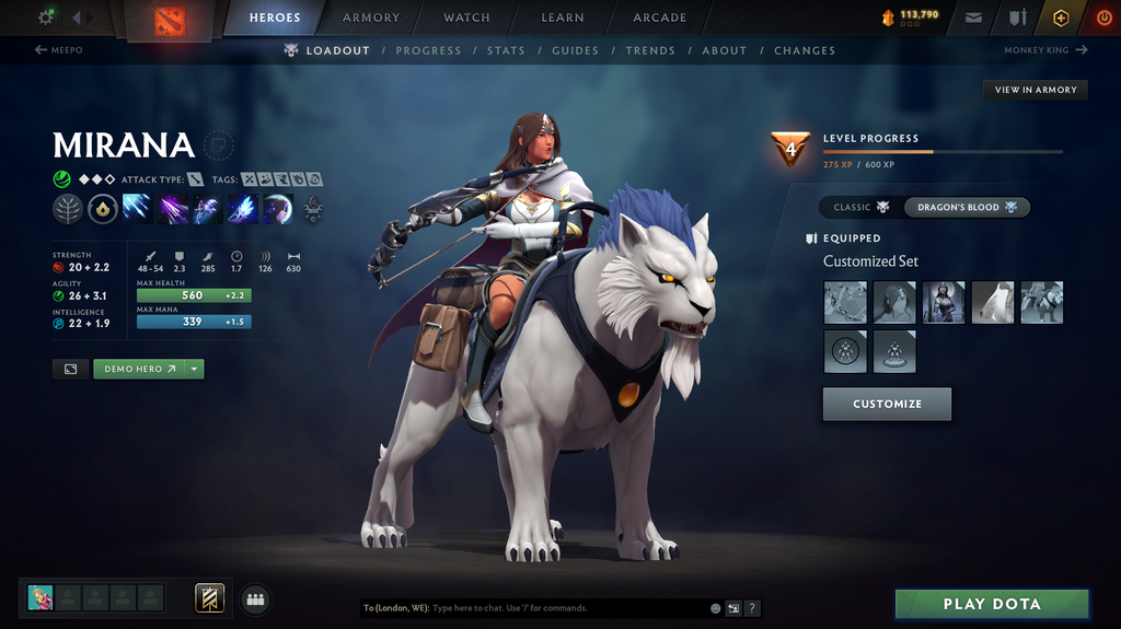 Dota 2 Divine 4 Account for Sale – 5253 MMR | 11,631 Behavior | Terrorblade, Pudge + Shadow Fiend Arcana | Mirana & Pudge Persona | Many Immortals | 10th Anniversary | Trophy Level 105 | Mainpool