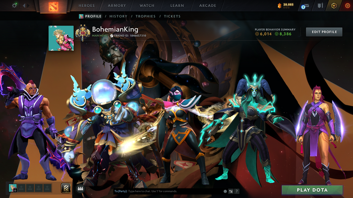 Dota 2 Legend I Account | 3145 MMR | Anti-Mage Persona | Anti-Mage & Templar Assassin Immortals | Sets Included | 28,085 Shards | 2024 Account | Perfect for Smurf