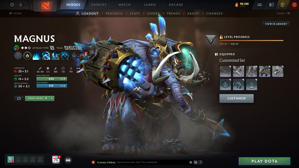 Dota 2 Ancient V Account | 4575 MMR | 10993 Behavior | Terrorblade Arcana | Anti-Mage Persona | Many Immortals | 98,100 Shards | Trophy Level 47 | Mainpool