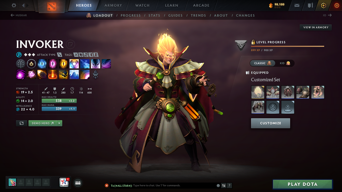 Dota 2 Ancient V Account | 4575 MMR | 10993 Behavior | Terrorblade Arcana | Anti-Mage Persona | Many Immortals | 98,100 Shards | Trophy Level 47 | Mainpool