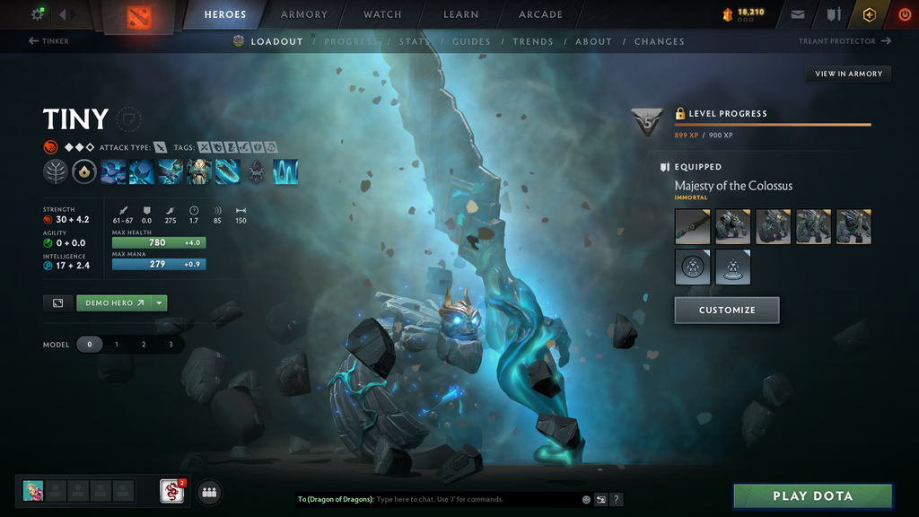 Dota 2 Battlepass TI7 & TI9 Account | Earthshaker, Io & Juggernaut Arcana | Axe, Tiny & Invoker Persona | Kunkka Shoulder | Immortals | Overgrown Empire Terrain | 18,210 Shards | Mainpool