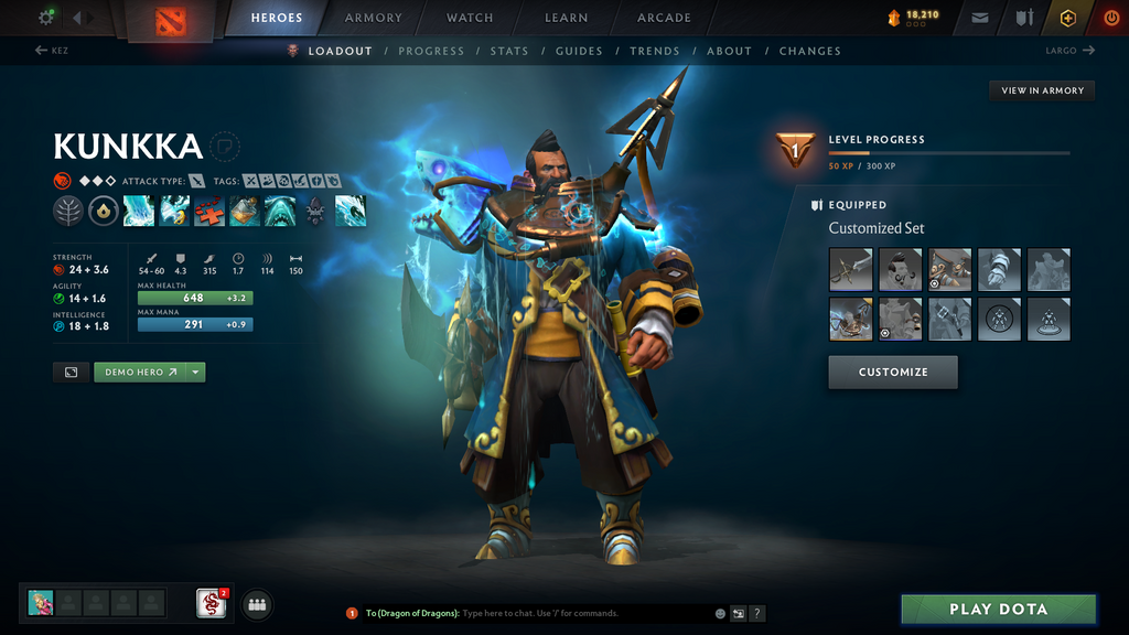 Dota 2 Battlepass TI7 & TI9 Account | Earthshaker, Io & Juggernaut Arcana | Axe, Tiny & Invoker Persona | Kunkka Shoulder | Immortals | Overgrown Empire Terrain | 18,210 Shards | Mainpool