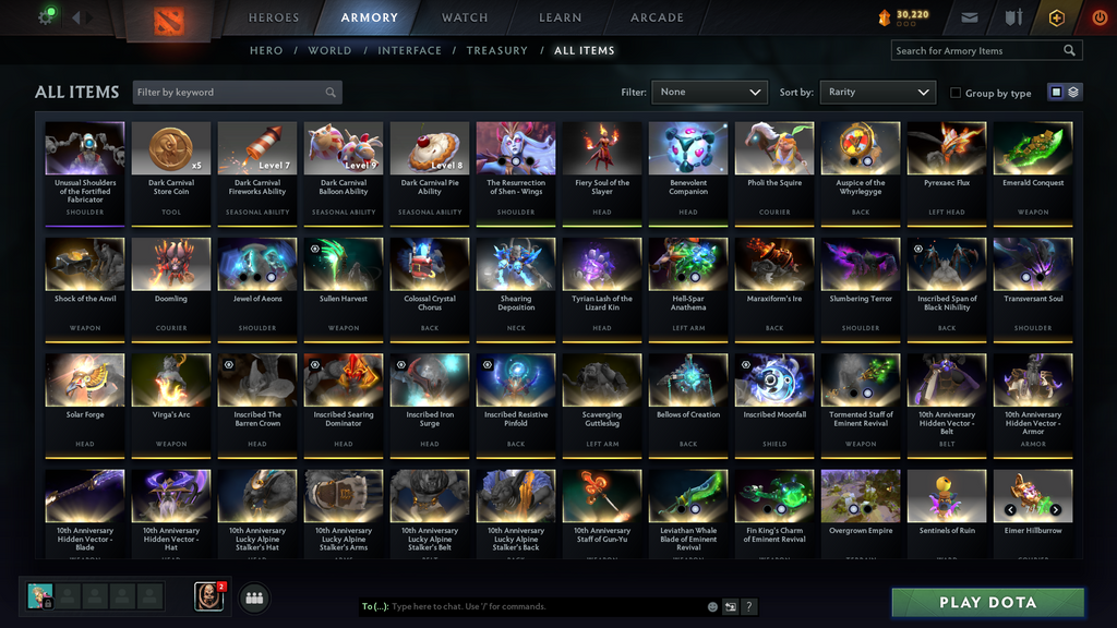 Dota 2 Ancient Account for Sale – TI6, TI7 & TI8 Battle Pass | Lina, Io & Vengeful Spirit Arcana | Kunkka Sword | Legion Commander Wings | TI7, TI8, TI9 Caches | 11,470 Behavior