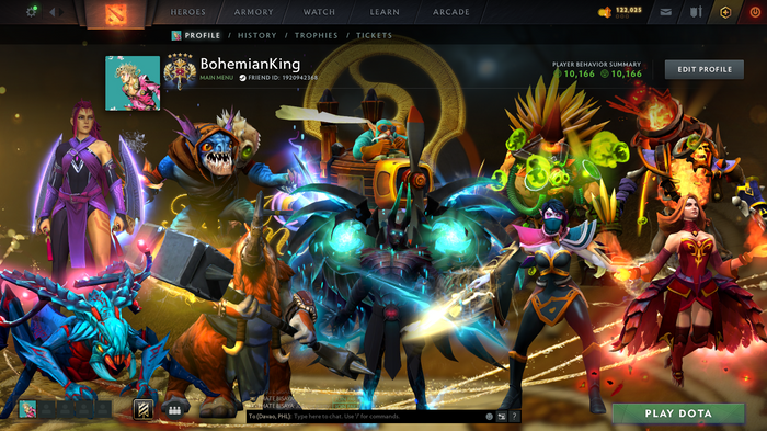 Dota 2 Legend 5 Account for Sale – 3658 MMR | 10,166 Behavior | Anti-Mage Persona | Many Immortals | Many Sets | Mainpool | 1000 Hours | Global