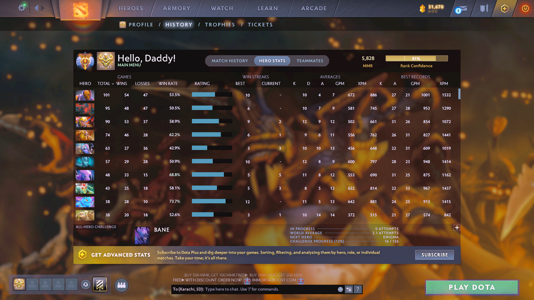 Immortal | MMR: 5828 | Behavior: 11207 | 2945 Matches Played | 4 Arcanas: Juggernaut, Legion Commander, Crystal Maiden & Monkey King | Good Items & Immortals Inside | Mainpool | High Trophy Level | Quick Find Match | Perfect for Main!