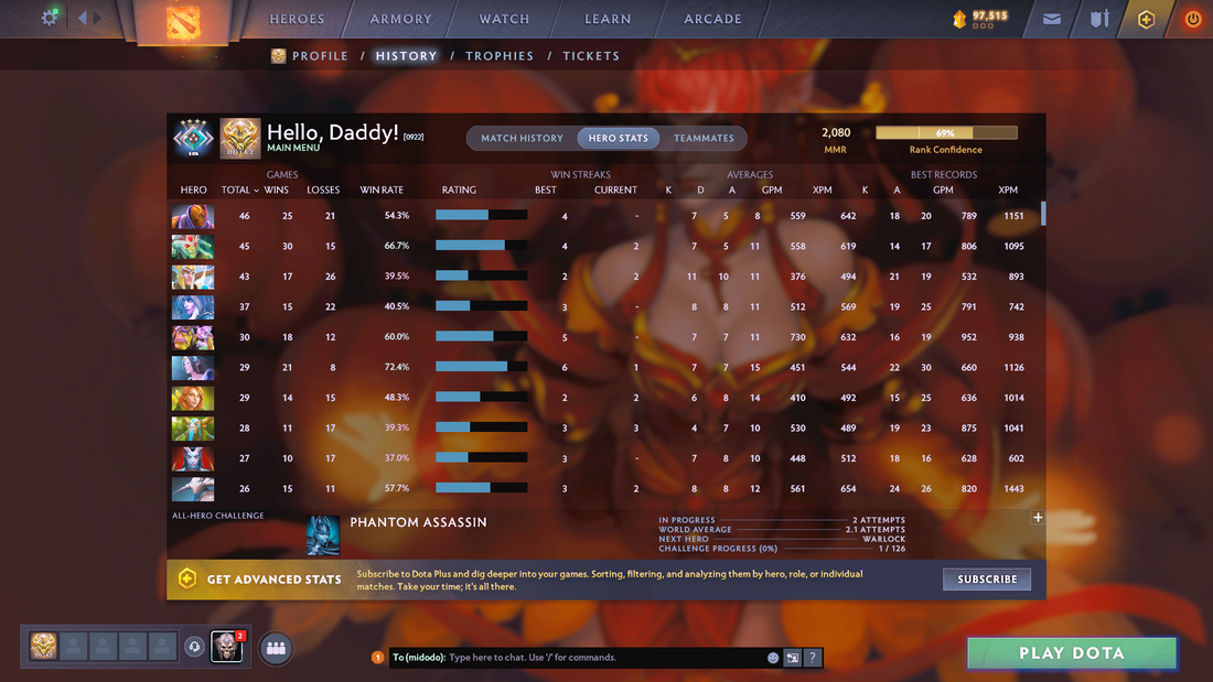 Crusader IV | MMR: 2080 | Behavior Score: 8716 | x78 MMR DD Tokens | Zeus Arcana + Many Immortals Inside | High Summary | Mainpool Account | Quick Que Time | Many Items & Sets Inside