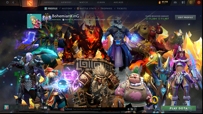 Ancient II | MMR: 3998 | Behavior: 11407 | Stacked Account | 4 Arcanas: Zeus, Shadow Fiend, Ogre & Rubick | 5 Personas: AM, PA, Pudge, Invoker & CM | Quartero's Curious Sets (All Styles Unlocked) | Tons of Expensive Immortals, Cache & Items | Mainpool