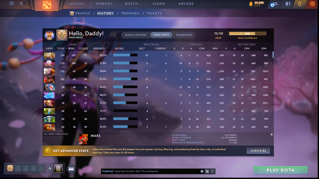 Immortal [508] - 10138 MMR - 11.4K Summary | Mainpool High Trophy | 4 Arcanas: LC, IO, Pudge, Ogre | Many Exclusive Caches | Games with rank 1 | Market Activated | Full Warranty